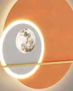 Double Circle Moon Wall Light