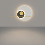 Double Circle Moon Wall Light