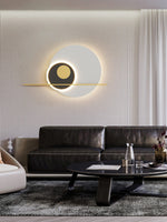 Double Circle Moon Wall Light