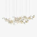 Double Layer Combination Gingko Chandelier