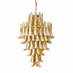 Dravina Glass Petals Pendant Chandelier – Handcrafted Murano-Style Lighting