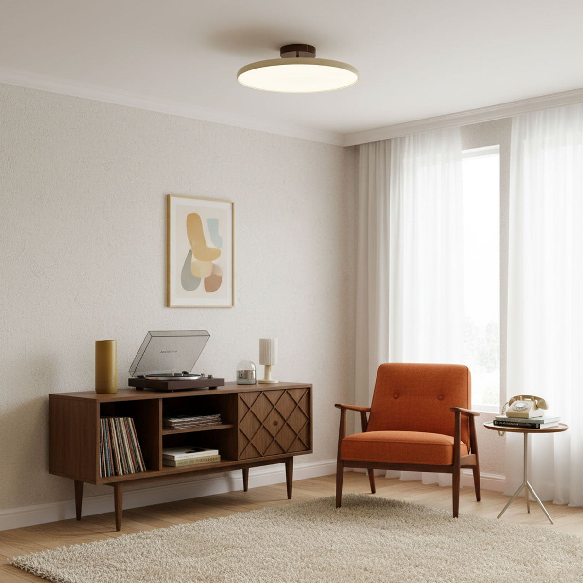 Drift Adjustable Ceiling Light – Modern LED Flush Mount for Living Room & Bedroom