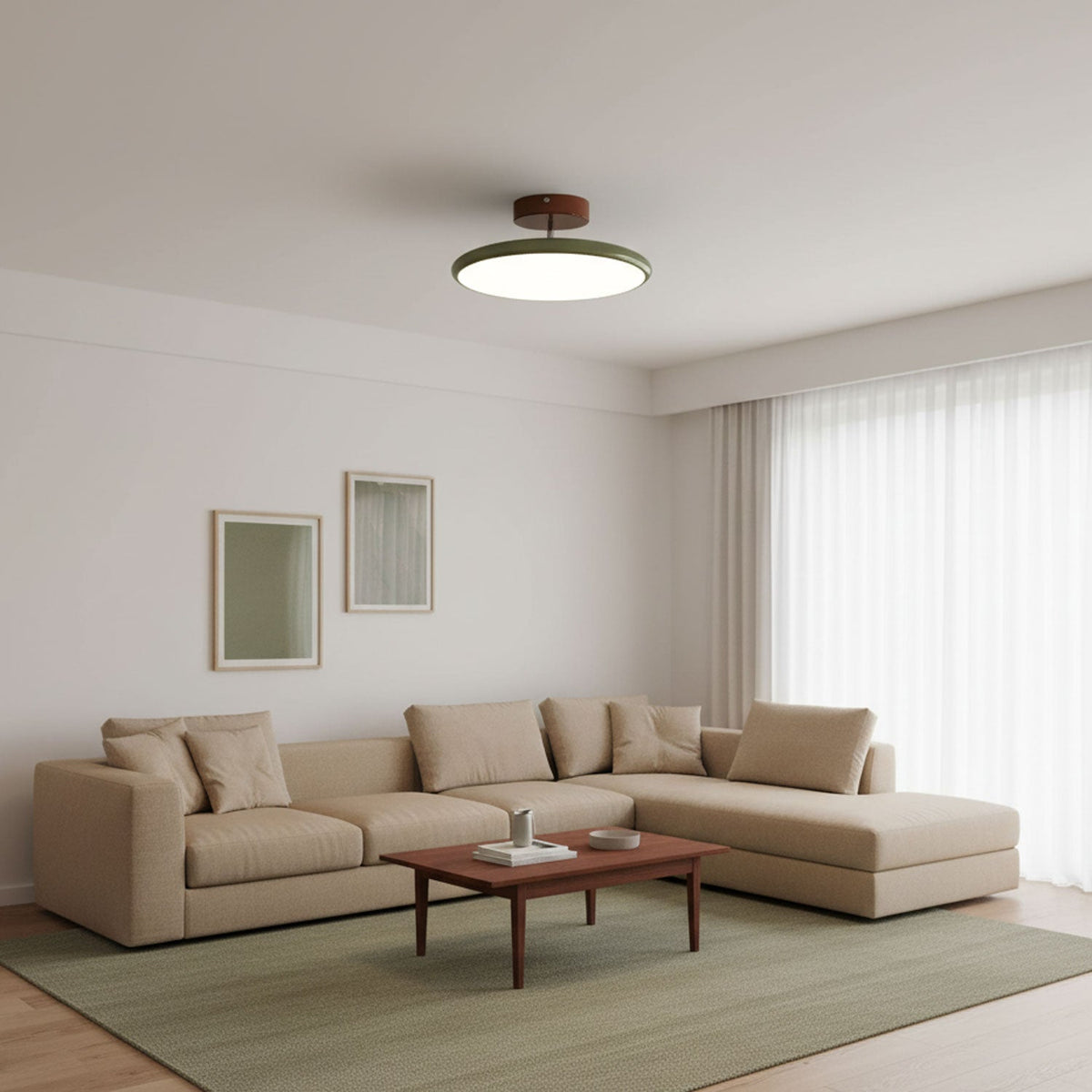 Drift Adjustable Ceiling Light – Modern LED Flush Mount for Living Room & Bedroom