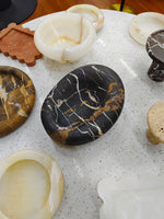 Drift Bowl Marble Tray – Sculptural Stone Catchall for Modern Interiors