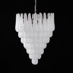 Aurelia Glass Droplet Chandelier – Modern Waterfall Pendant Light for Dining Room and Foyer