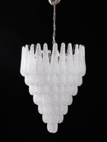 Aurelia Glass Droplet Chandelier – Modern Waterfall Pendant Light for Dining Room and Foyer