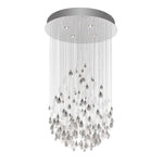 Droplets Sculpture Chandelier – Modern Glass Pendant Light for Dining Room and Living Room