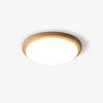 Drum Wood Ceiling Lamp