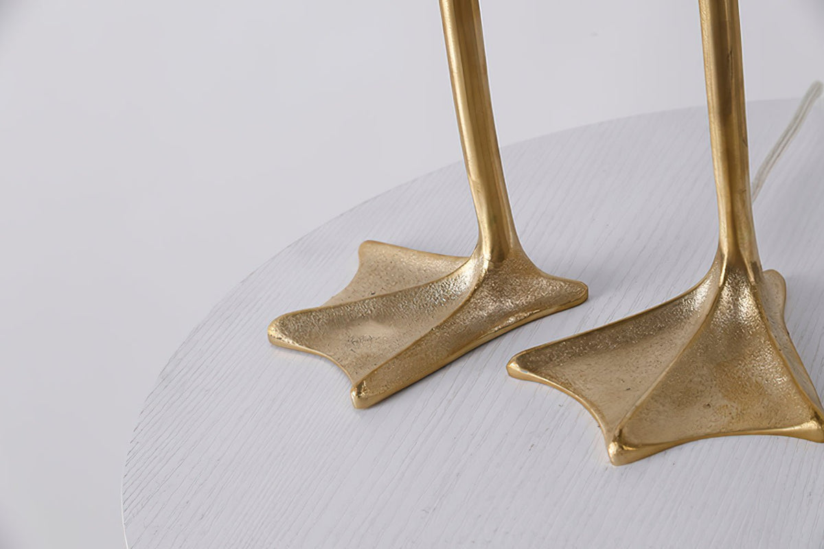 Duck Feet Feather Table Lamp