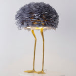 Duck Feet Feather Table Lamp