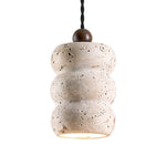 Dune Pebble Travertine Pendant Light – Natural Stone Sculptural Hanging Lamp