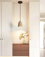Travertine Cone Pendant Light – Natural Stone Illumination for Modern Interiors