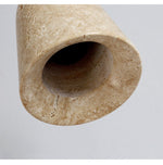 Travertine Cone Pendant Light – Natural Stone Illumination for Modern Interiors