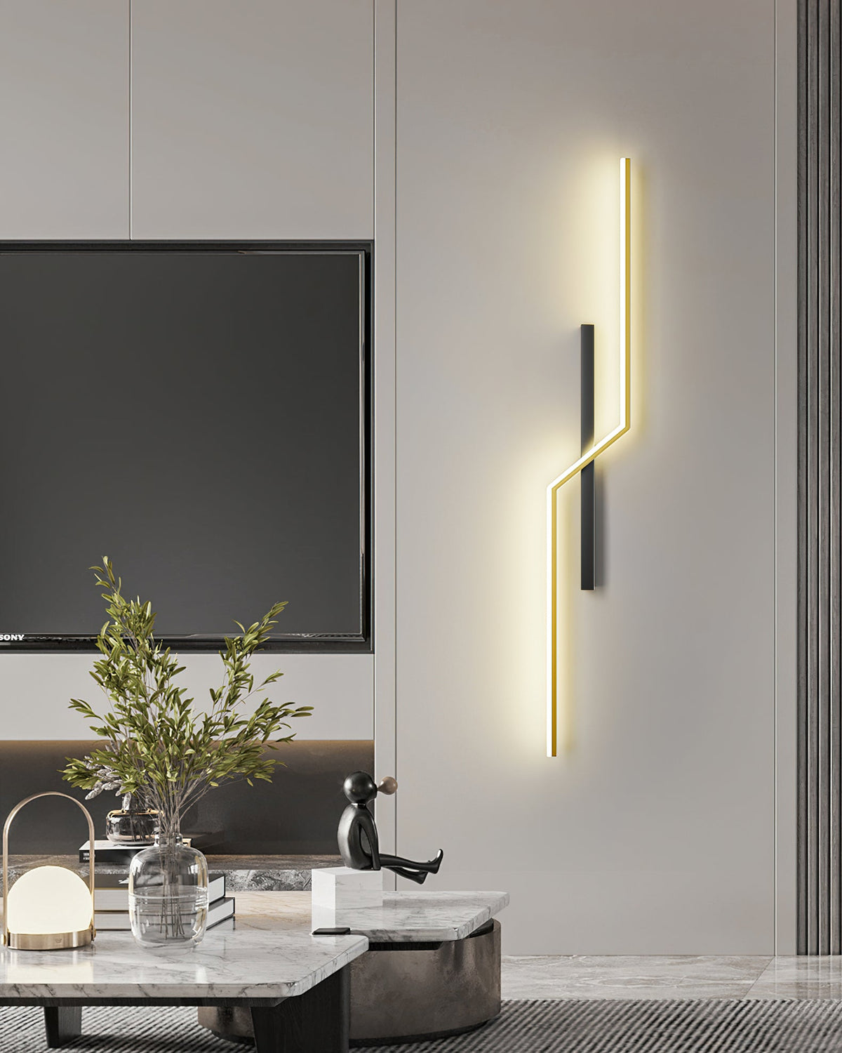 Echelon Wall Light – Modern Linear LED Sconce for Bedroom and Living Room