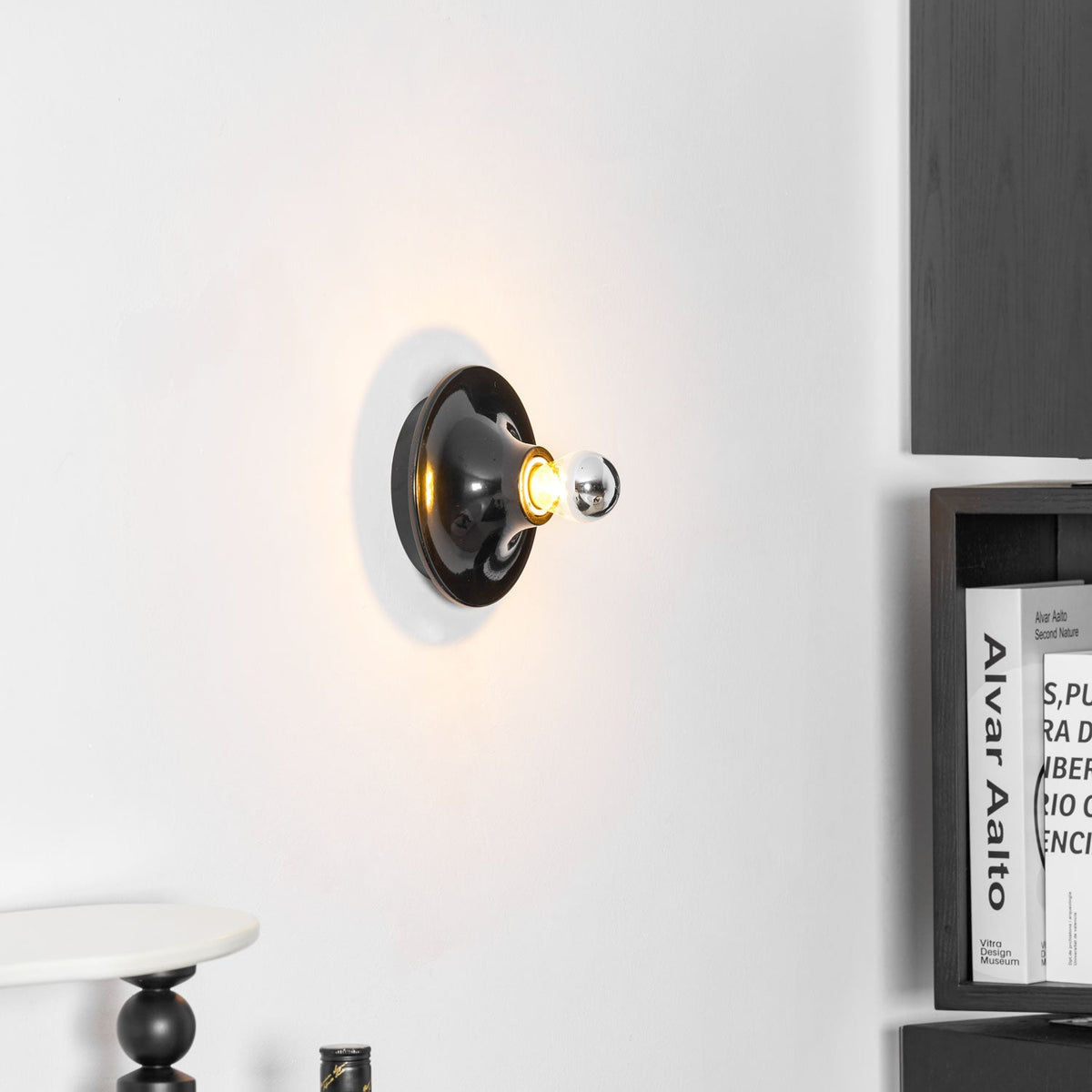 Eclipta Wall Sconce – Sculptural Metal & Glass Halo Light for Modern Interiors