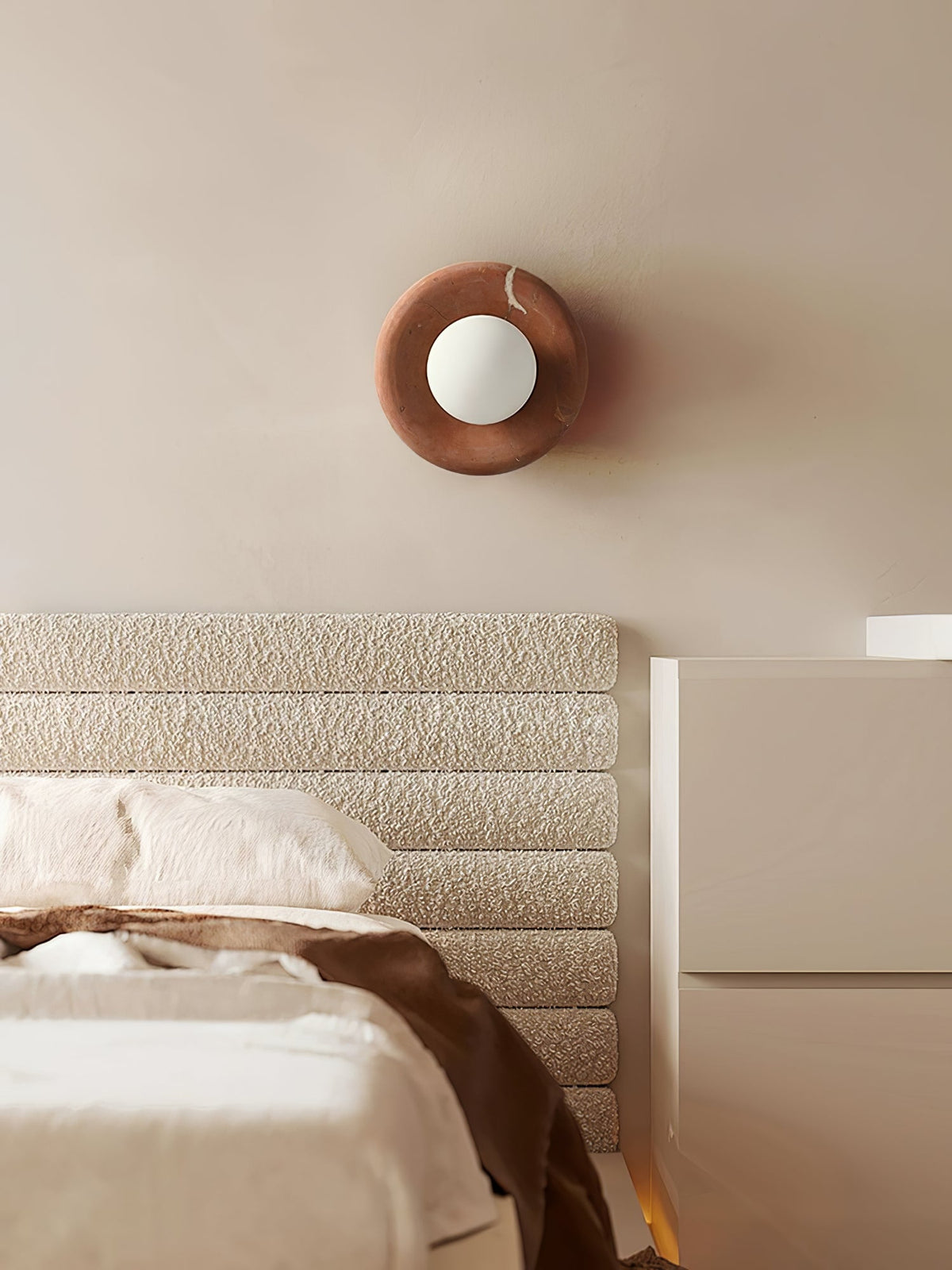 Eclora Wall Sconce in Natural Stone | Modern Designer Wall Light