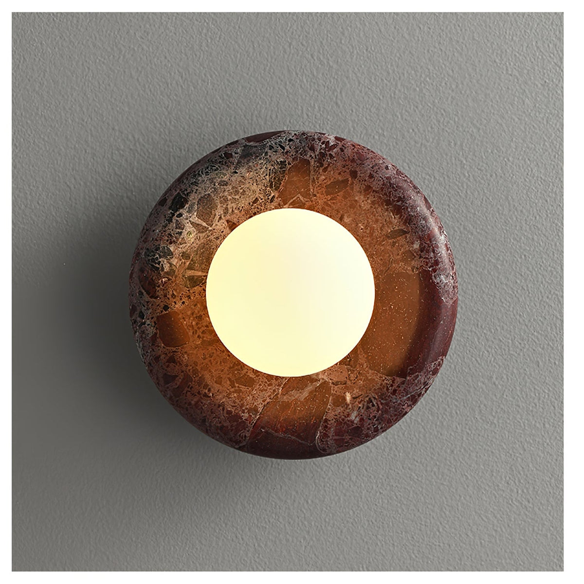 Eclora Wall Sconce in Natural Stone | Modern Designer Wall Light