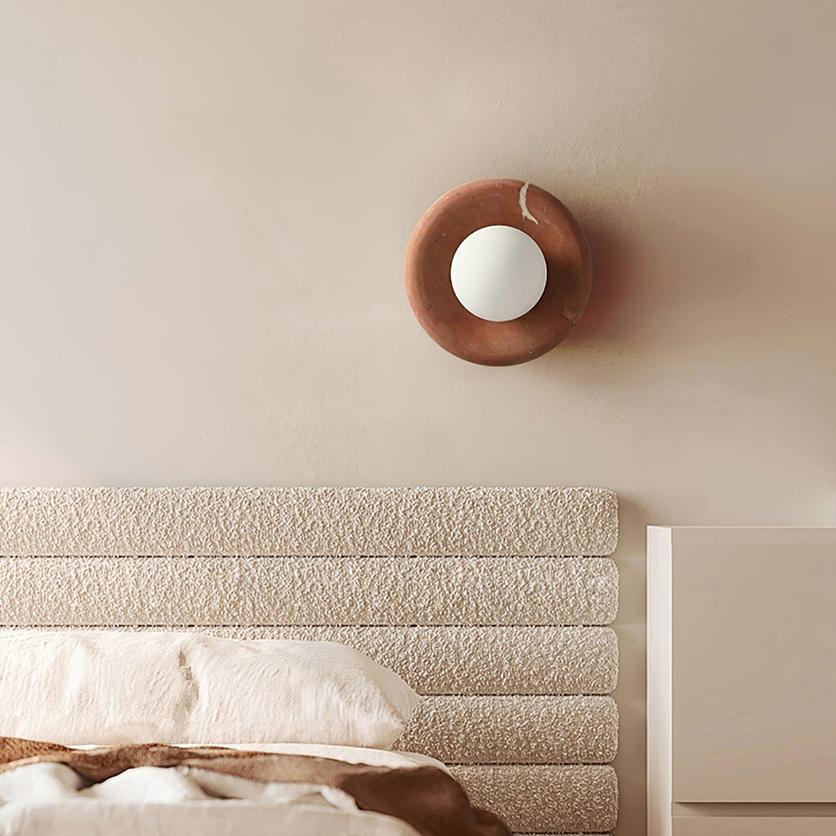 Eclora Wall Sconce in Natural Stone | Modern Designer Wall Light