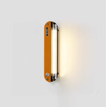 Edison Marlo Wall Sconce — Vintage Industrial LED Wall Light in Amber Metal