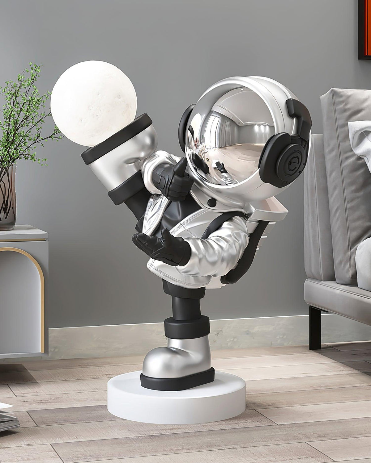 Effort Astronaut Built In Battery Floor Lamp