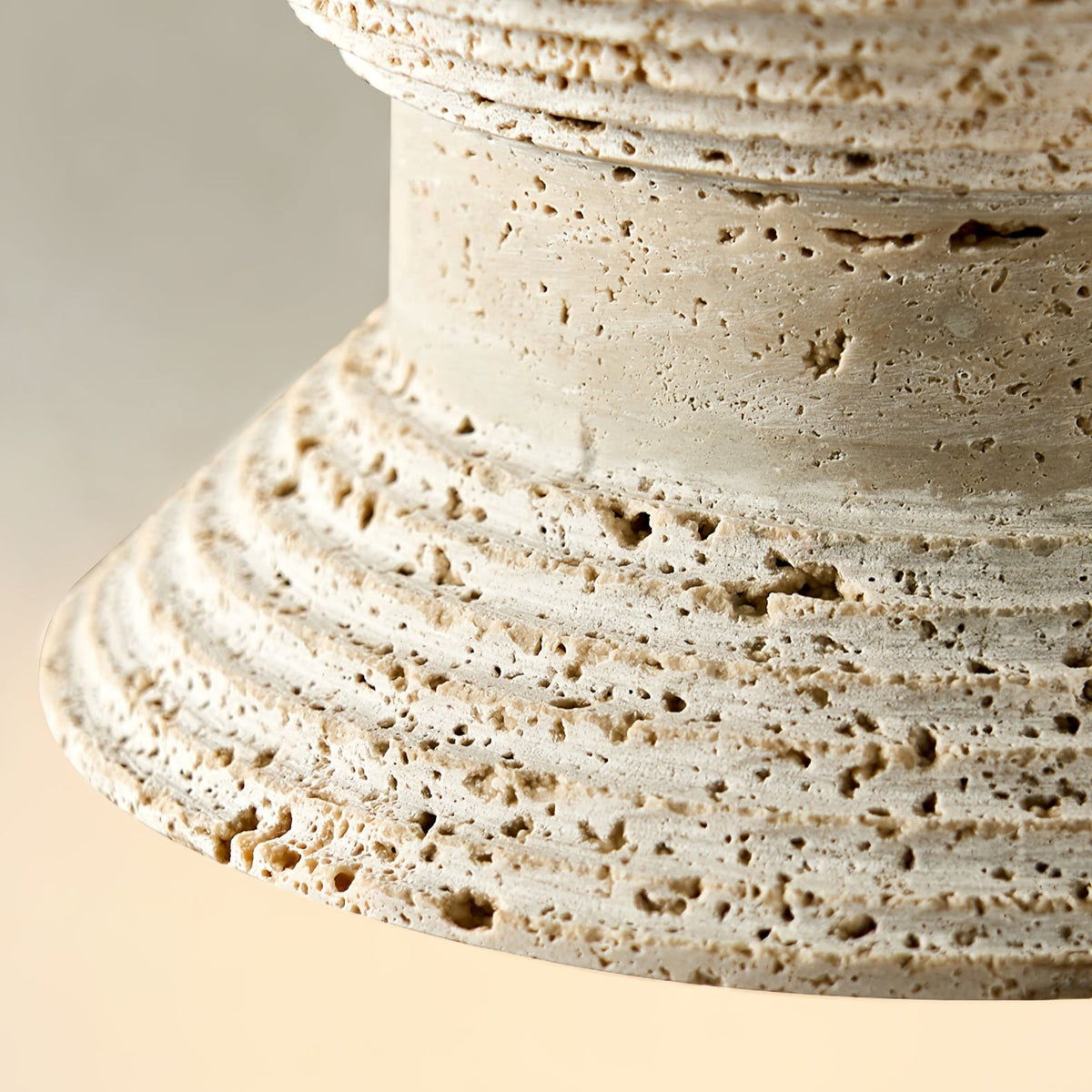 Eira Travertine Pendant Light – Sculptural Natural Stone Hanging Lamp