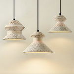 Eira Travertine Pendant Light – Sculptural Natural Stone Hanging Lamp