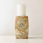 Elara Agate Candle Holder – Natural Stone Table Decor