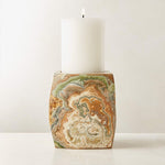 Elara Agate Candle Holder – Natural Stone Table Decor