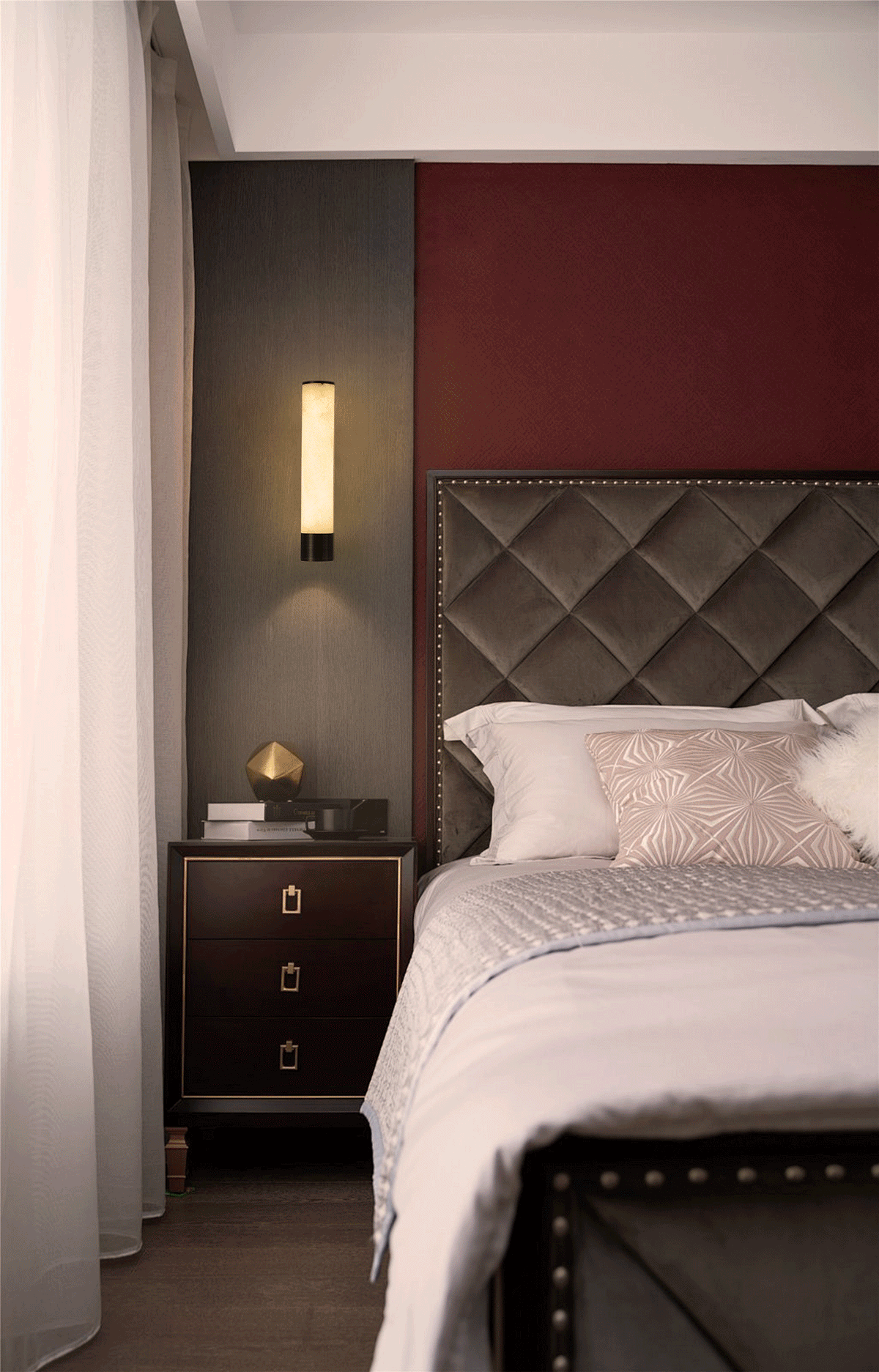 Elara Alabaster Wall Sconce with Integrated LED