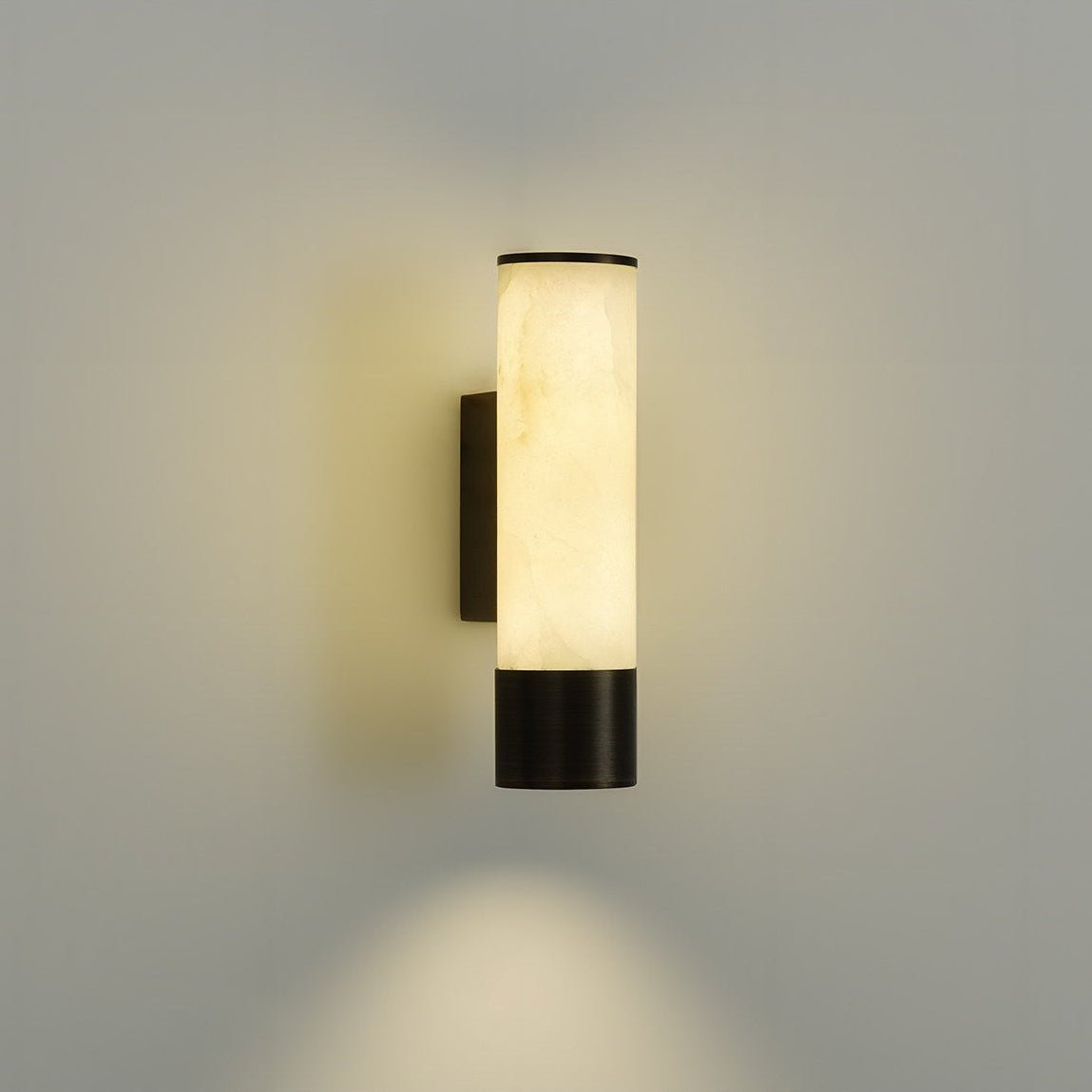 Elara Alabaster Wall Sconce with Integrated LED
