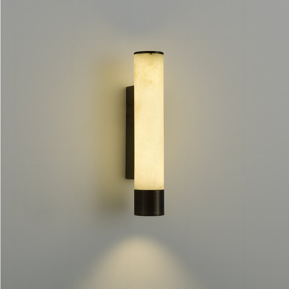 Elara Alabaster Wall Sconce with Integrated LED
