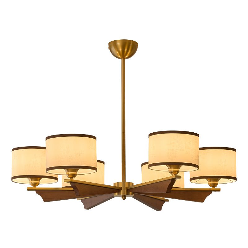 Elara Bloom Chandelier – Modern Brass & Glass Pendant Light