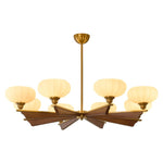 Elara Bloom Chandelier – Modern Brass & Glass Pendant Light
