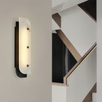 Elaris Alabaster Wall Sconce in Gold or Black Finish