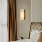 Elaris Alabaster Wall Sconce in Gold or Black Finish