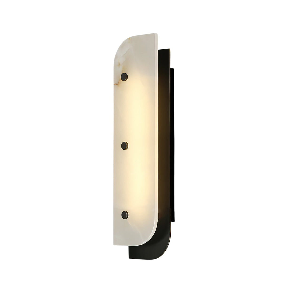 Elaris Alabaster Wall Sconce in Gold or Black Finish