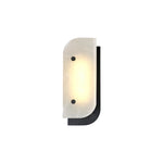 Elaris Alabaster Wall Sconce in Gold or Black Finish