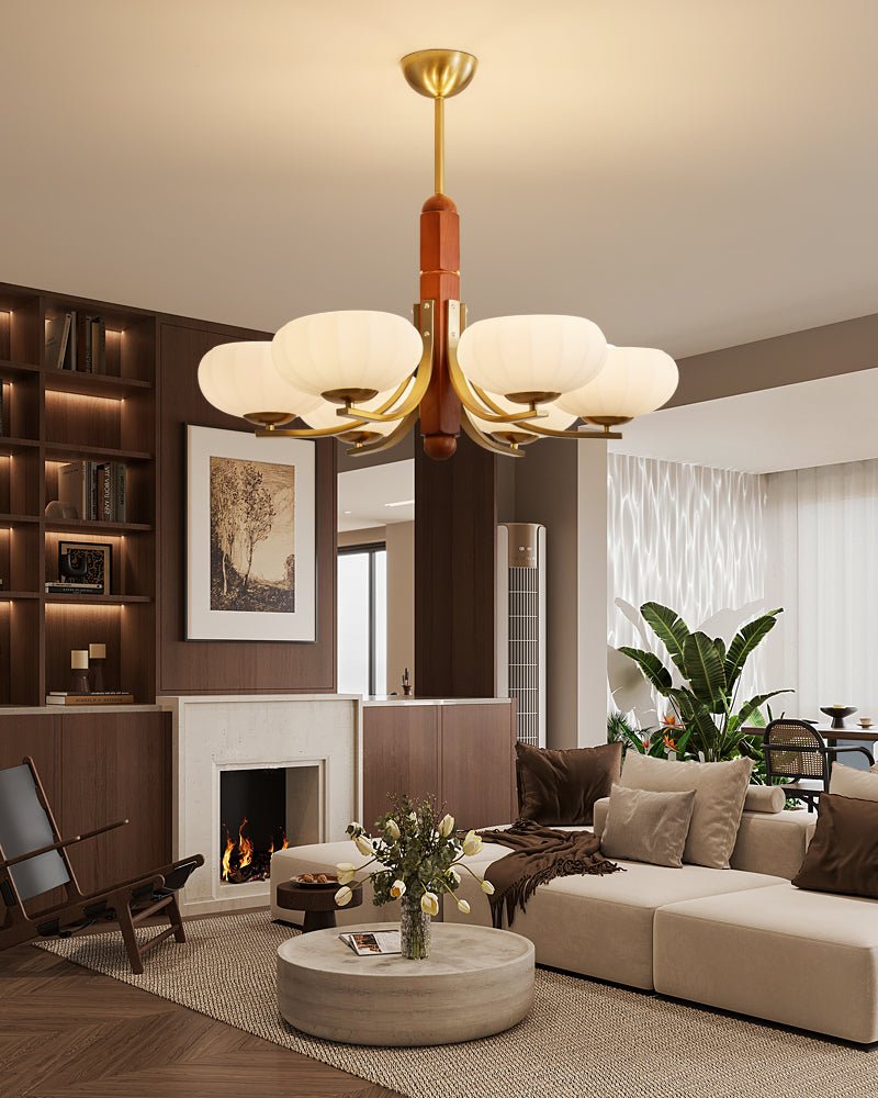 Eldric Modern Glass Chandelier for Dining Room and Living Room