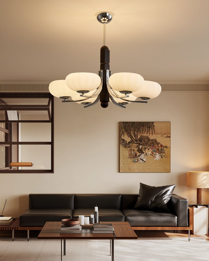 Eldric Modern Glass Chandelier for Dining Room and Living Room