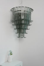 Elegant Leaf Shaped Murano Glass Chandelier