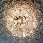 Elegant Murano Leaf Shaped Ceiling Lamp
