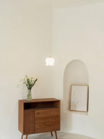 Floral Petal Pendant Light – Modern Gold Designer Hanging Lamp for Dining Room & Bedroom
