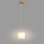 Floral Petal Pendant Light – Modern Gold Designer Hanging Lamp for Dining Room & Bedroom