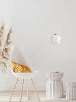 Floral Petal Pendant Light – Modern Gold Designer Hanging Lamp for Dining Room & Bedroom
