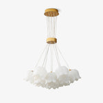 Floral Petal Pendant Light – Modern Gold Designer Hanging Lamp for Dining Room & Bedroom
