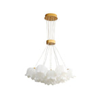 Floral Petal Pendant Light – Modern Gold Designer Hanging Lamp for Dining Room & Bedroom