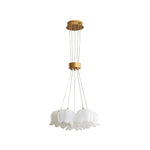 Floral Petal Pendant Light – Modern Gold Designer Hanging Lamp for Dining Room & Bedroom