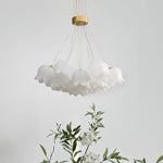 Floral Petal Pendant Light – Modern Gold Designer Hanging Lamp for Dining Room & Bedroom
