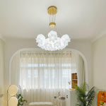 Floral Petal Pendant Light – Modern Gold Designer Hanging Lamp for Dining Room & Bedroom