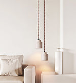 Elemental Travertine Mini Pendant Light in Natural Stone